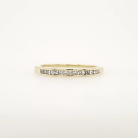 475156 14K YELLOW GOLD .20TCW INVISIBLE SET DIAMOND WEDDING BAND