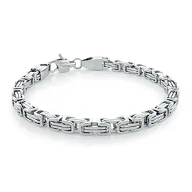 SMB636 ITALGEM STAINLESS STEEL 8.5" 5.5MM KING LINK MEN'S BRACELET