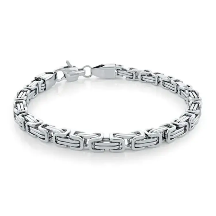 SMB636 ITALGEM STAINLESS STEEL 8.5" 5.5MM KING LINK MEN'S BRACELET