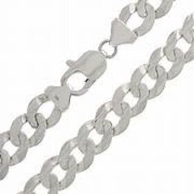 50284 14K WHITE GOLD 22" 4.75MM CUBAN LINK CHAIN