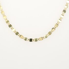 50272 14K YELLOW GOLD 16" MIRROR LINK CHAIN
