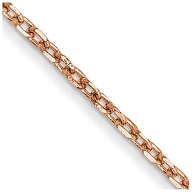 50289 14K ROSE GOLD 1MM 18" CABLE LINK CHAIN