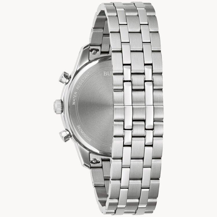 10035 BULOVA 41MM SUTTON COLLECTION STAINLESS STEEL CASE AND BAND CRONOGRAPH  DESIGN MENS WATCH
