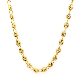 50295 14K YELLOW GOLD 22" 4.50MM PUFFY GUCCI LINK CHAIN