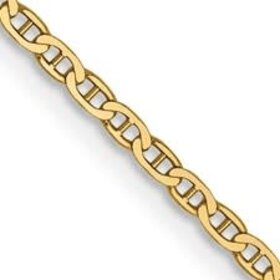50298 14K YELLOW GOLD 22" 1.60MM FLAT GUCCI LINK CHAIN