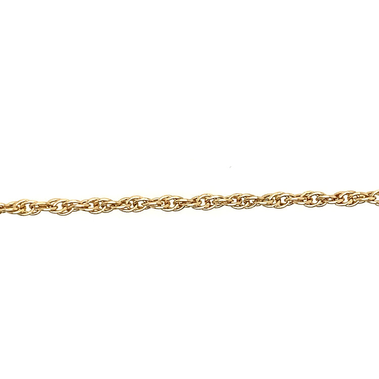 50305 14K YELLOW GOLD 20" 2MM BABY ROPE LINK CHAIN