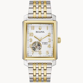 bulova 042429594036 BULOVA TWO TONE CLASSIC SUTTON AUTOMATIC MEN'S WATCH
