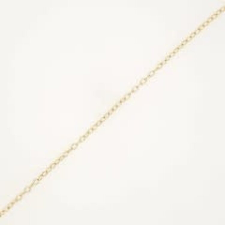 20322 14K YELLOW GOLD 7' TEXTURED ROLO LINK BRACELET