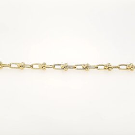 20324 14K YELLOW GOLD 7.5" 5.70MM HIGH POLISH TIFFANY STYLE BRACELET
