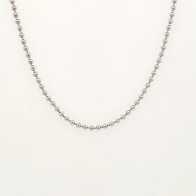 80293 STERLING SILVER 16" BEADED CHAIN