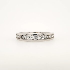475201  14K WHITE GOLD .75CTW DIAMOND CHANNEL SET WEDDING BAND