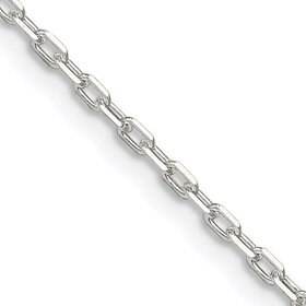 80337 STERLING SILVER 22" 1.65MM DIAMOND CUT CABLE LINK CHAIN