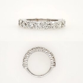 475013 14K WHITE GOLD 2.16CT COMMON PRONG BAND