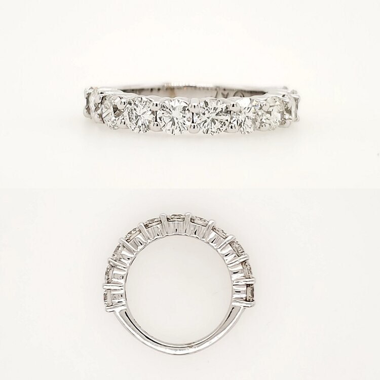 475013 14K WHITE GOLD 2.16CT COMMON PRONG BAND