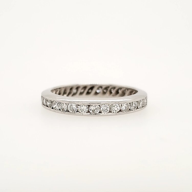47551 14K WHITE GOLD .88CTW DIAMOND  CHANNEL SET ETERNITY BAND