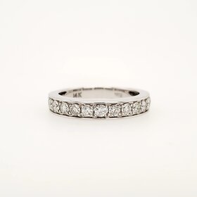 40574 14K WHITE GOLD .70CT DIAMOND WEDDING BAND