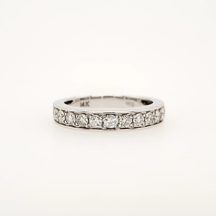 40574 14K WHITE GOLD .70CT DIAMOND WEDDING BAND