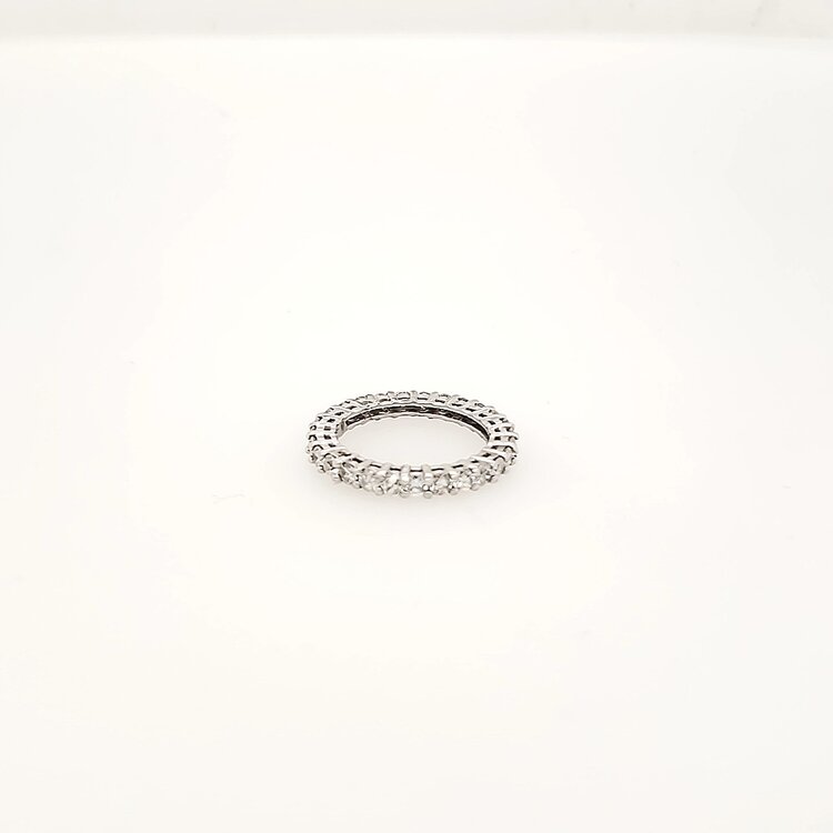 47652 14K WHITE GOLD 1.60CT DIAMOND COMMON PRONG ETERNITY BAND