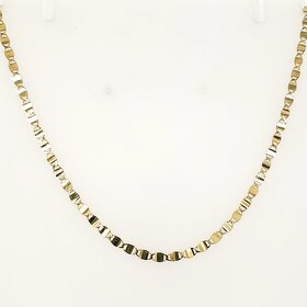 50367 14K YELLOW GOLD 16" 2.30MM MIRROR LINK CHAIN