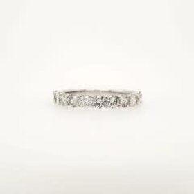 475227 14K WHITE GOLD 1.16CTW DIAMOND COMMON PRONG WEDDING BAND