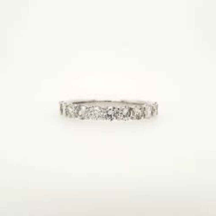 475227 14K WHITE GOLD 1.16CTW DIAMOND COMMON PRONG WEDDING BAND