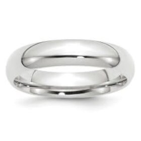 475249 14K WHITE GOLD 5MM COMFORT FIT WEDDING BAND (SIZE 10)