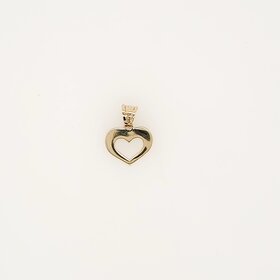 78129 14K YELLOW GOLD SMALL OPEN HEART CHARM