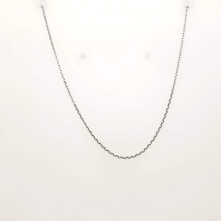 50381 14K WHITE GOLD 18" FLIP LINK CHAIN