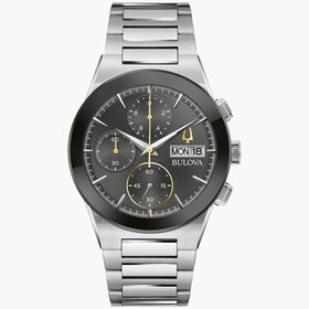 BULOVA MEN'S BLACK DIAL STAINLESS STEEL BRACELET MILLENNIA MEN'S WATCH