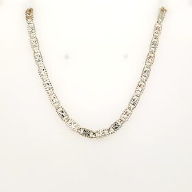50382 14K TRICOLOR  22" 3.25MM VALENTINO LINK CHAIN