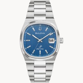 bulova 042429599789 BULOVA PRECISIONIST SUPER SEVILLE RETRO AESTHETICS SAPPHIRE CRYSTAL  BLUE BRUSHED FINISH BLUE DIAL WATCH