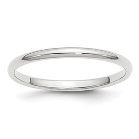 475252 14K WHITE GOLD 1.85MM HIGH POLISH BAND (SIZE 5)