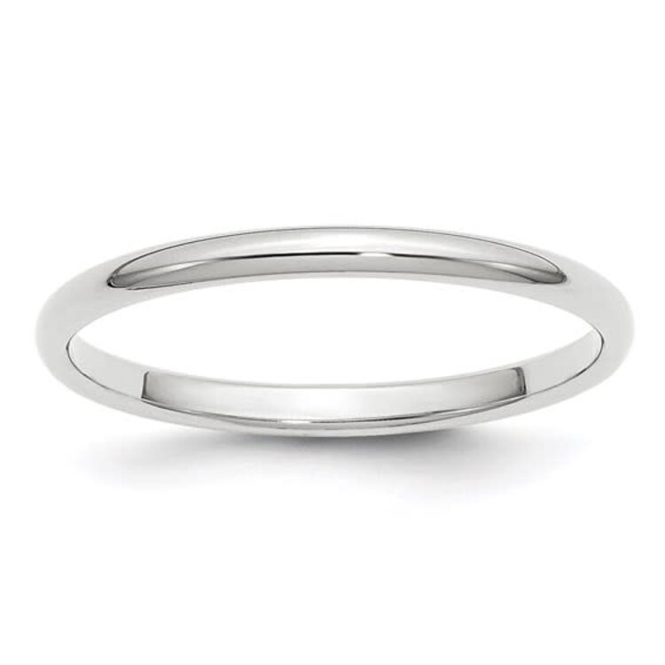 475252 14K WHITE GOLD 1.85MM HIGH POLISH BAND (SIZE 5)