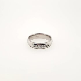 475254 PLATINUM .25CTW DIAMOND MILGRAIN EDGES MEN'S WEDDING BAND