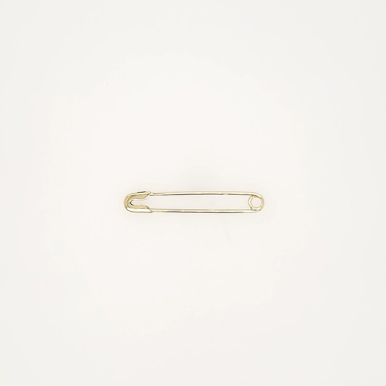 78133 14K YELLOW GOLD 1.35" HIGH POLISH BABY PIN