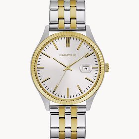 042429552920 CARAVELLE  MEN'S TWO-TONE STAINLESS STEEL WATCH