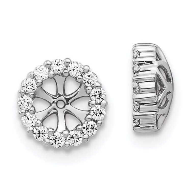31316 14K WHITE GOLD .34CTW DIAMOND JACKET EARRINGS