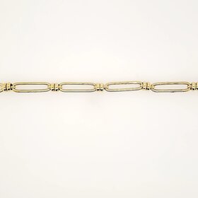 20431 14K YELLOW GOLD 8" 5.75MM HIGH POLISH PAPER CLIP BRACELET