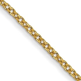 50406 14K YELLOW GOLD 18" 1.20MM CABLE LINK CHAIN