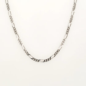 50410 14K WHITE GOLD 18" 1.70MM FIGARO LINK CHAIN