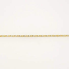 20472 14K YELLOW GOLD BOX TWISTED LINK PETITE BRACELET