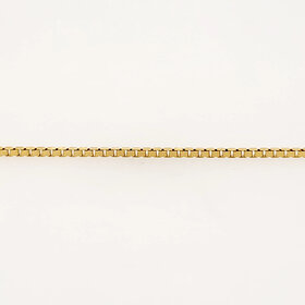 20477 14K YELLOW GOLD BOX LINK PETITE BRACELET