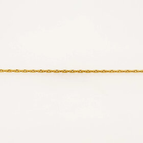 20480 14K YELLOW GOLD FANCY CABLE LINK PETITE BRACELET