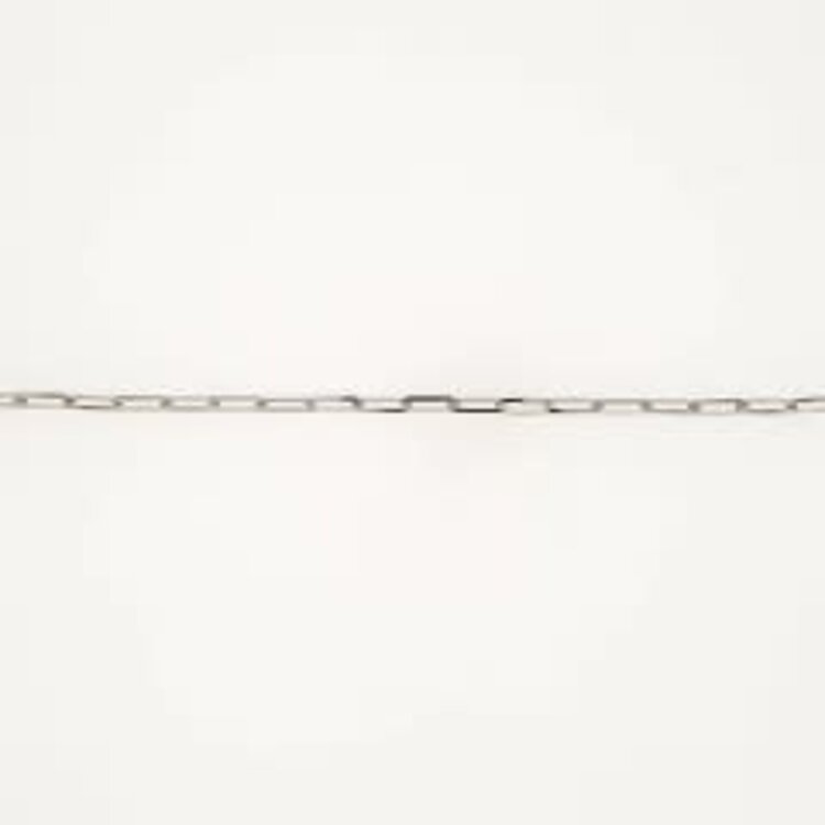 20481 14K WHITE GOLD 1.4MM PETITE PAPER CLIP BRACELET