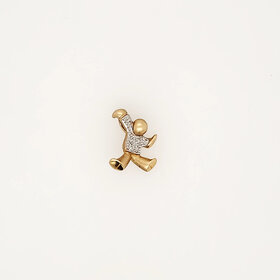 78140 14K YELLOW GOLD DIAMOND BOY CHARM