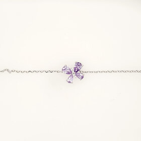 241901/006 NOMINATION ITALY STERLING SILVER SHINE ME UP COLLECTION PURPLE BUTTEFLY  BRACELET