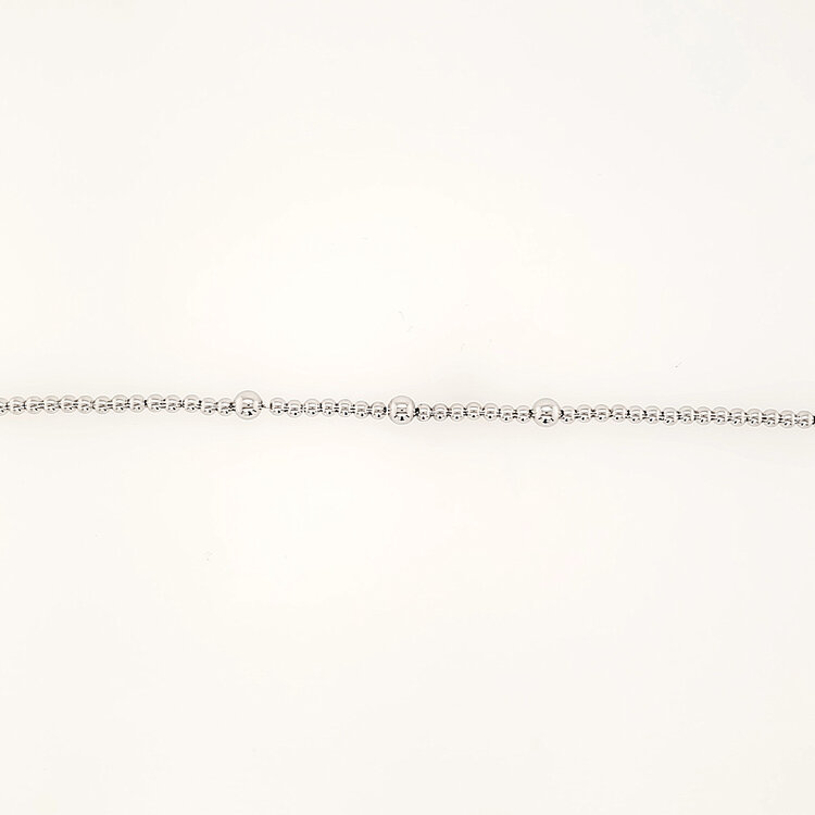 242203/010 NOMINATION ITALY STERLING SILVER HIGH POLISH BEADED BRACELET