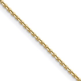 50417 14K YELLOW GOLD 18" CABLE LINK CHAIN WITH 2 JUMPRINGS