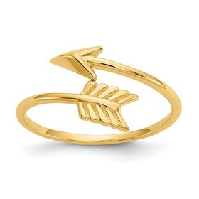 40436 14K YELLOW GOLD HIGH POLISH ARROW RING