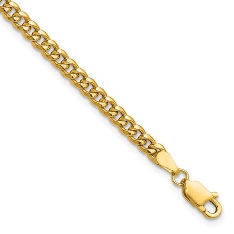 50425 14K YELLOW GOLD 18” 1.4MM DIAMOND CUT CURB LINK CHAIN